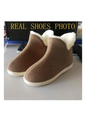 ASILETO Women Home Slippers Plush Indoor Shoes High Top Plus Size 45 Flat Shoes Woman Winter Shoes Indoor Slippers sapatos mujer