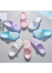 2021 new women sandals garden clogs for female eva slippers wild nurse hospital work sandals medical beauty salon lab