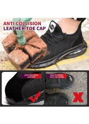 Summer breathable work safety shoes insurance shoes men's anti-smashing and anti-puncture work safety shoes