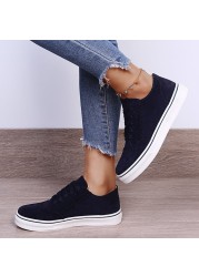 Women Loafers Platform Loafers Women's Shoes 2022 New Spring Summer Canvas Sports Suede Sneakers Plus Size Oxford Shoes