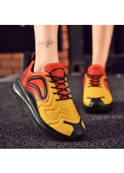 Designer Air Cushion Sneakers Women Fashion Gradient Color Sneakers Mens Popular Professional Damping Lovers Running Shoes