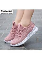 Women Spring Autumn New Sneakers Vulcanized Shoes Skateboard Lady Loafers Women Casual Shoes Flats Running Shoes Sneakers Knitting