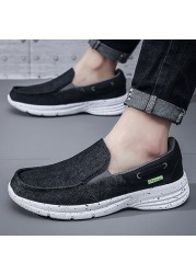 2022 summer men's casual shoes comfortable loafers outdoor lightweight sports shoes fashion men canvas shoes large size vulcanized shoes