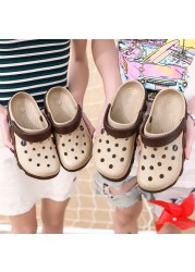 Sandals 2021 summer hole shoes men's non-slip soft-soled lovers beach shoes men's sandals trendy outdoor slippers men's shoes