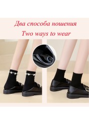 lucifer pearl pu leather loafers shoes for women buckle slip on platform flats woman 2022 spring black round toe office shoes