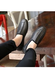 Fashion summer men's casual shoes men comfortable shoes men leather shoes casual breathable shoes flats