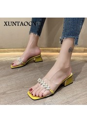 Heels Summer Women Slippers Outdoor Slippers Female Slippers Outdoor Sandals Women Shoes Lady slippers Female Flip Flops Elegant