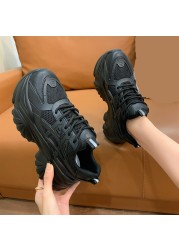 Rimocy 2021 Autumn Women Sneakers Chunky Breathable Mesh Platform Shoes Fashion Woman Thick Bottom Ladies Trainers Basket Femme