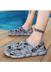 Men Causal Summer Sandals EVA Garden Clogs Soft Memory Hospital Shoes Men Slip On Beach Water Slippers Zapatos Hombre