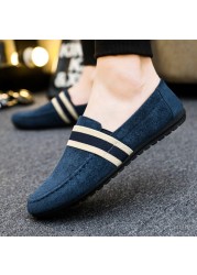 ZYYZYM Spring Summer Men Shoes Casual Shoes Canvas Men Shoes Light Breathable Fashion Flat Shoes Eur 38-44