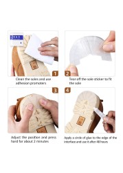 Sunvo Heel Sole Protector For Sneakers Outsoles Self-adhesive Sticker Rubber Repair Insole Shoe Care Protect Accessories