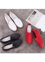 New Women Shoes Autumn Girls Oxford Shoes Waterproof Female PU Leather Shoes Causal Lesies