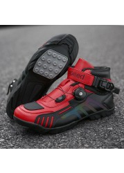 Professional Motorcycle Boots Winter Flats Motorcycle Boots For Men Road Speed ​​Motorbike Sneakers For Women