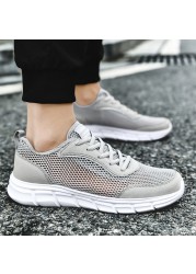 Men's vulcanized shoes walking shoes breathable hollow out summer sports quick-drying flat shoes