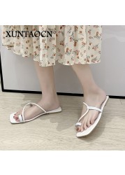 Women Summer Slippers Female Outdoor Fashion Flat Slides Euro and American Tide Rubber Soled Ladies Non-slip Slippers Selling