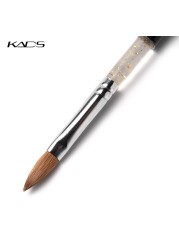 KADS Kolinsky Acrylic Brush Size 2#/4#/6#/8#/10# Acrylic Brush Professional Black Kolinsky Sable Acrylic Nail Brushes