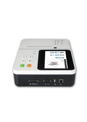 12-lead display 3 channel ECG machine 7 inch color LCD touch screen connectable external ECG workstation USB memory