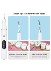 Ultrasonic Electric Teeth Cleaner Oral Teeth Stain Remover Sequin Plate Pet Scaler Teeth Whitening Stone Tools