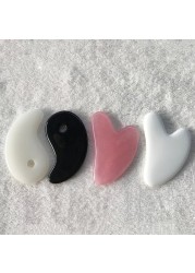 1pc heart shape spa massage beeswax gua sha scraping massage scraper face massager acupuncture board gusha face massager