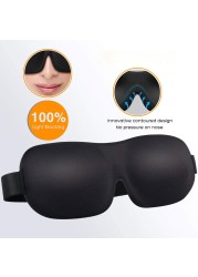 Tcare Breathable 3D Sleep Eye Masks Cotton Padded Eyes Patch Light Blocking Use for School Home Office Travel Beach Camping