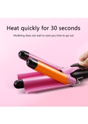 Hair Curling Iron Ceramic Professional Triple Barrel Hair Curler Egg Roll Hair Styling Tools Hairstylist Stick Curler