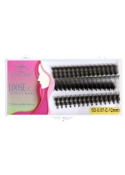 SONG Lashes 1000 Fans Sharp Narrow Stem Pre-made Lash Fans 3D/4D/5D Slim Thin Tapered Base Russian Volume Lash Fans Mink Eyelashes