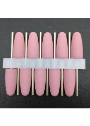 10pcs/set 10*24mm Rubber Silicone Nail Drills Big Head Bits Nail File Grinders For Manicure Pedicure Cuticle Clean Tools 15