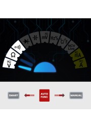 Kaewits KM601 9999 Digital Multimeter Intelligent Automotive Multimeter 1000V 10A Capacitance Meter Ohm Hz AC True RMS DC DMM