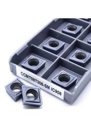 Carbide Insert CCMT09T304 CCMT09T308 SM IC907 IC908 Internal Turning Tool CCMT 09T304 09T308 CNC Lathe Parts Tokarnyy