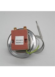 Thermostat-sensor temperature control switch, AC 16A, for electric oven, 50-300C disc, specially designed thermocouple