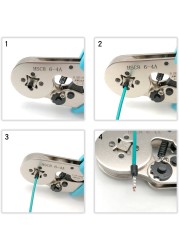 Crimping Pliers Tubular Terminal Hand Tools HSC8 6 - 4A 0.25 - 10mm2 6 - 6A 0.25 - 6mm2 Electric Small Wire Ferrule Clamp Kit