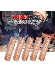 20pcs/set Welding Torch Nozzle Pipe Welding Machine Welding 0.8/1.0/1.2mm Nozzle Contact Tip for MIG Mag Welding Torch Nozzle Gas Diffuser