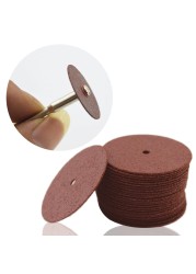 36pcs Dremel Accessories 24mm Abrasive Disc Cutting Discs Reinforced Cutting Grinding Wheels Rotary Blade Disc Tool