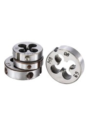 Hampton Alloy Steel 1pc Steel Round Die Threading Metric Die Right Hand Die M2 M2.5 M3 M4 M5 M6 M7 M8 M9 M10 M12 M14 M15 M16 Die