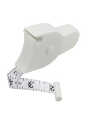 Self-tightening Tape Measure Centimeter Inch For Body Waist Keep Fit Measuring Tools 150cm/60inch Automatic Telescopic Circle Ruler