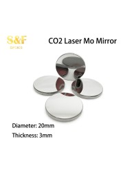 Laser Mo Mirror Dia 20 Thickness 3mm Reflective Mirror for CO2 Laser Cutting Mmachine Engraving Machine