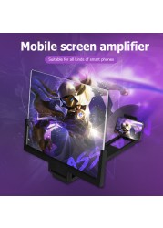 14 inch mobile phone screen magnifying glass folding video screen amplifier for mobile phone holder screen magnifier