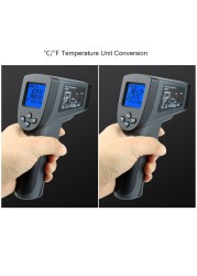 Kaemeasu Infrared Thermometer Professional 50:1 Dual Laser Multifunctional Industry Digital High Temperature Measuring Gun