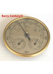 Accuracy Aneroid 128mm 3 in 1 Barometer with Thermometer and Hygrometer Moisture Tester Meter Home Outdoor Hunting Tool