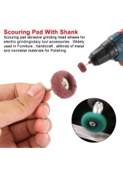 Mini Drill Abrasive Brush Nylon Fiber Abrasive Brush Grinding Sanding Head Buffing Polishing Wheels For Dremel Accessories Tools