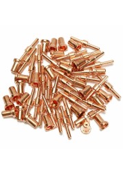 20/40/60pcs Red Copper Consumables Extension Long Tip Electrodes and Long Nozzles for PT31 LG40 40A Air Plasma Cutter