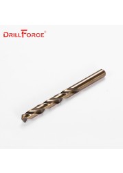 Drillforce Tools M42 Cobalt Drill Bit Set, HSS-CO Drill Set 0.5-10mm, Drilling on Hardened Steel, Cast Iron and Stainless Steel