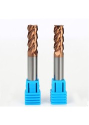 HRC68 Solid Carbide End Mills 4 Flute Tungsten Steel Coating DLC ​​Milling Notch Profiling Face Milling Cutter for SUS Die Steel