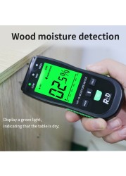 R&D Wood Moisture Meter MT-19 Digital Hygrometer Humidity Detector With Probe Replacement HD Screen Timber Wall Cartoon Tester