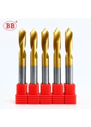 BB HSS & Carbide 60 90 120 Degree NC Spot Drill Stub Start Position Center Bit Setting Manual Pilot Hole Chamfering Machine Tool