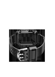 For Apple Watch Band 44mm Watchband Carbon Fiber Watch Strap Loop Ring Casual Watch Correa Strap Wristband for Iwatch