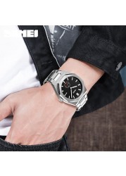 New Sport Wristwatch For Man SKMEI Top Brand Stainless Steel Waterproof Watches Men Watch Military Quartz Wristwatch Montre Homme