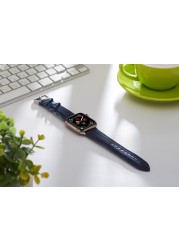 Fashion Denim Bands for Apple Watch Series 6 5 4 3 2 SE 40 44mm Strap for Iwatch 38 42mm Buckle Leather Watches