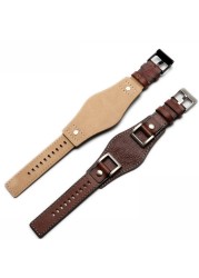 For Fossil JR1157 watchband genuine leather 24mm men watch strap high quality leather bracelet retro style