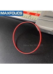 Red watch gasket 0.85mm thick, total 49pcs, diameter 16-40mm, 0.5mm, free shipping